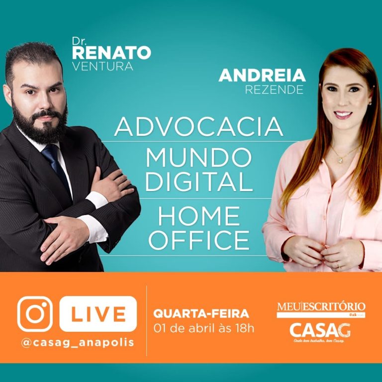 Advogados goianos fazem live sobre importância do home office em tempos de isolamento social