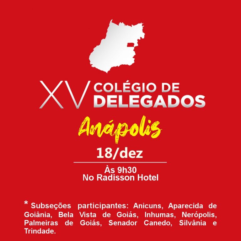 CASAG promoverá XV Colégio de Delegados em Anápolis nesta sexta-feira (18)