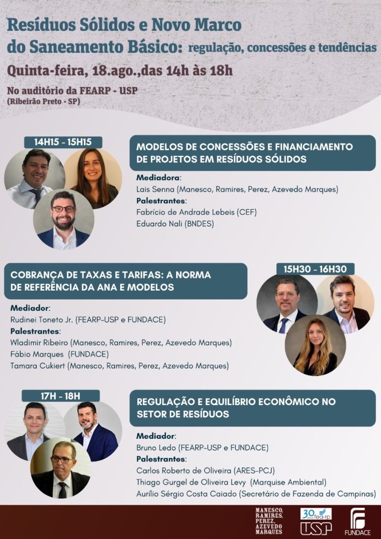 Resíduos Sólidos e Novo Marco do Saneamento Básico são tema de evento