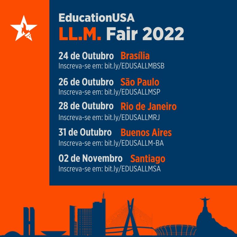 Feira gratuita para quem deseja fazer Mestrado em Direito nos EUA estará no Brasil em outubro